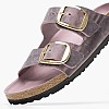 Γυναικεία Flats Arizona.Lav Μωβ Δέρμα Λαδερό Birkenstock Γυναικεία Flats Arizona.Lav Μωβ Δέρμα Λαδερό Birkenstock