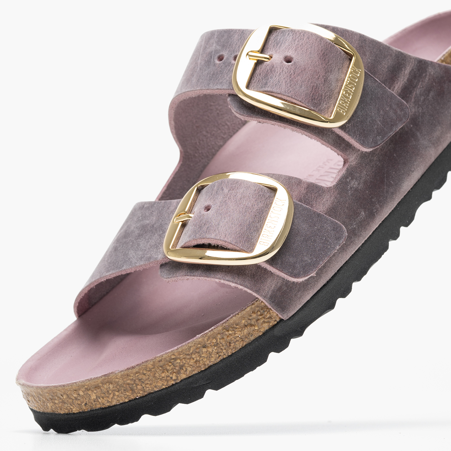 Γυναικεία Flats Arizona.Lav Μωβ Δέρμα Λαδερό Birkenstock