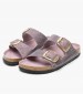 Γυναικεία Flats Arizona.Lav Μωβ Δέρμα Λαδερό Birkenstock Γυναικεία Flats Arizona.Lav Μωβ Δέρμα Λαδερό Birkenstock