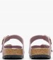 Γυναικεία Flats Arizona.Lav Μωβ Δέρμα Λαδερό Birkenstock Γυναικεία Flats Arizona.Lav Μωβ Δέρμα Λαδερό Birkenstock