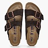 Γυναικεία Flats Arizona.Leve Καφέ Δέρμα Καστόρι Birkenstock Γυναικεία Flats Arizona.Leve Καφέ Δέρμα Καστόρι Birkenstock