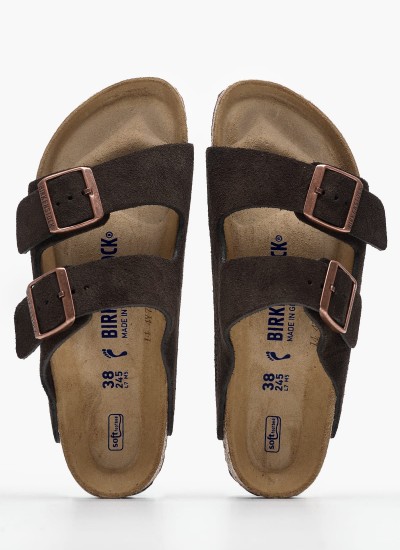Γυναικεία Flats Gizeh.Big.Buckle Μαύρο Δέρμα Birkenstock