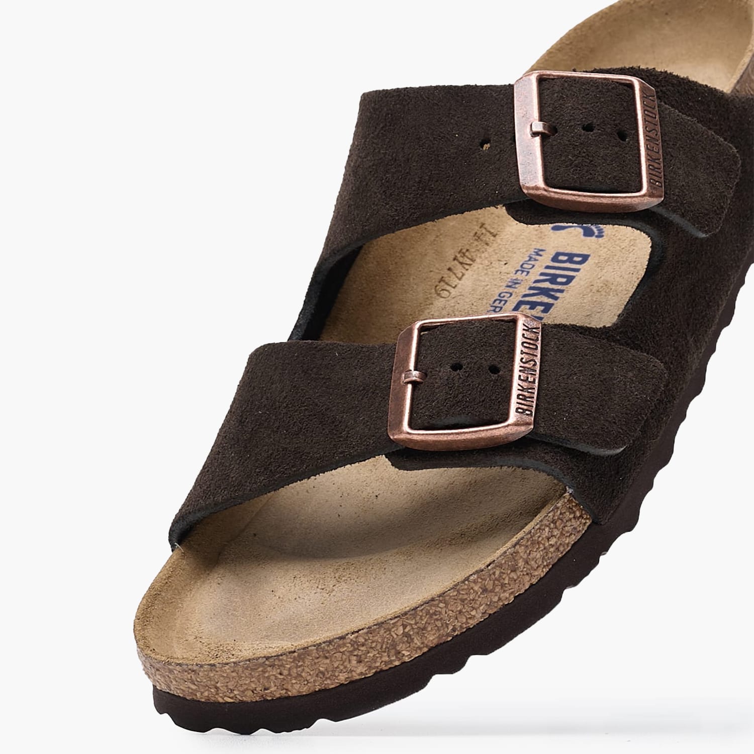 Γυναικεία Flats Arizona.Leve Καφέ Δέρμα Καστόρι Birkenstock