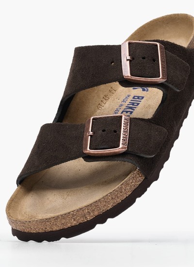 Γυναικεία Flats Gizeh.Big.Buckle Μαύρο Δέρμα Birkenstock