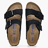 Γυναικεία Flats Arizona.Lv Μαύρο Δέρμα Καστόρι Birkenstock Γυναικεία Flats Arizona.Lv Μαύρο Δέρμα Καστόρι Birkenstock