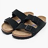 Γυναικεία Flats Arizona.Lv Μαύρο Δέρμα Καστόρι Birkenstock Γυναικεία Flats Arizona.Lv Μαύρο Δέρμα Καστόρι Birkenstock