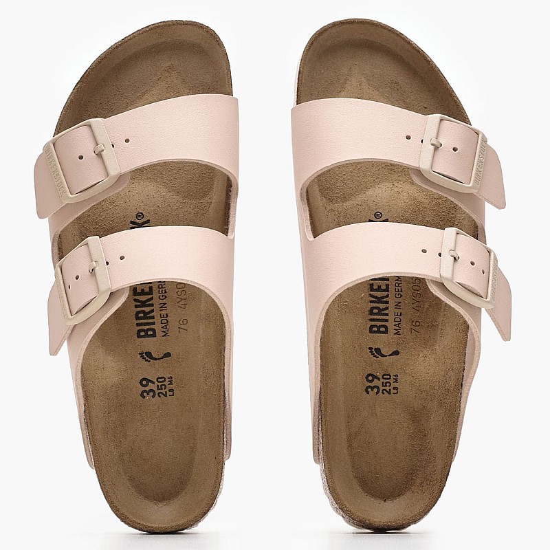 Women Flats Arizona.Nb Beige ECOleather Birkenstock