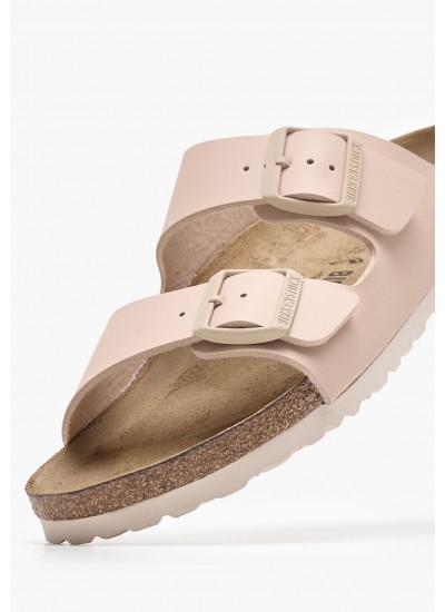 Γυναικεία Flats Arizona.Nb Μπεζ ECOleather Birkenstock