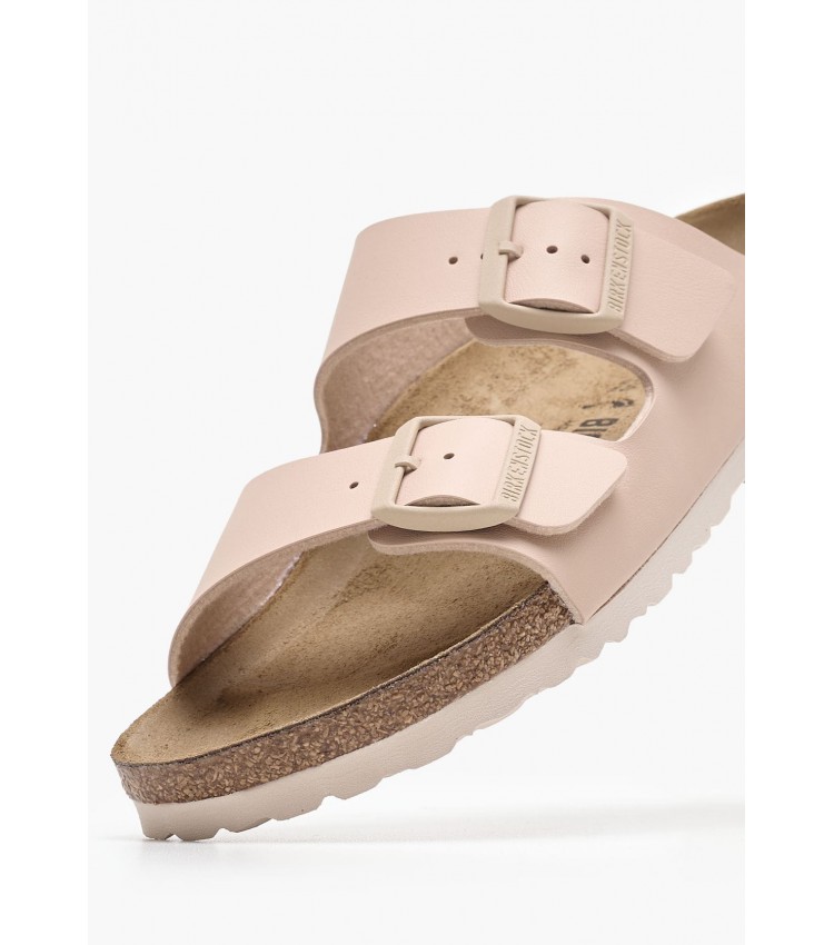Γυναικεία Flats Arizona.Nb Μπεζ ECOleather Birkenstock Γυναικεία Flats Arizona.Nb Μπεζ ECOleather Birkenstock