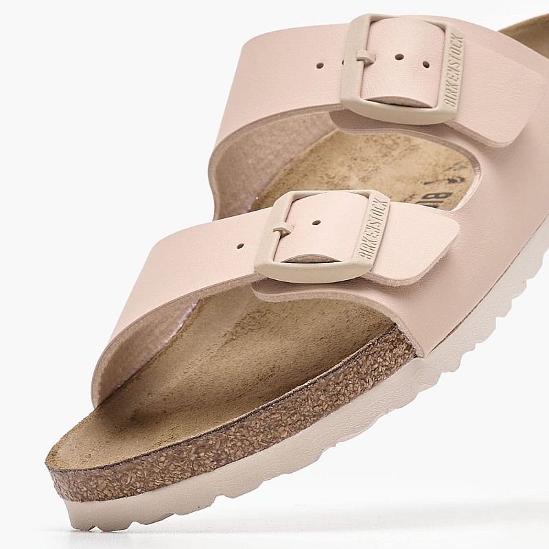 Women Flats Arizona.Nb Beige ECOleather Birkenstock