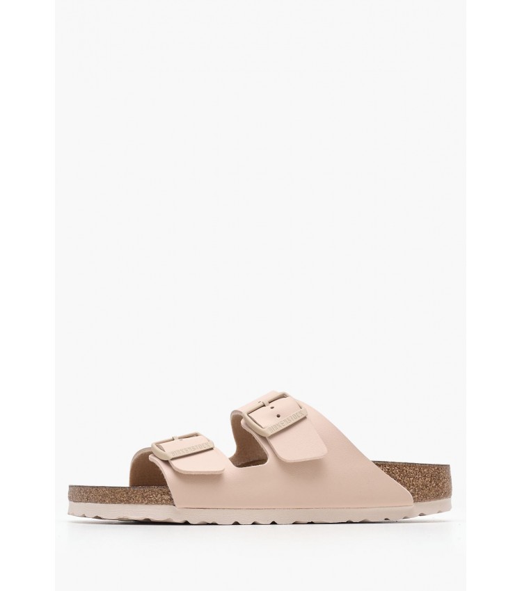 Γυναικεία Flats Arizona.Nb Μπεζ ECOleather Birkenstock Γυναικεία Flats Arizona.Nb Μπεζ ECOleather Birkenstock