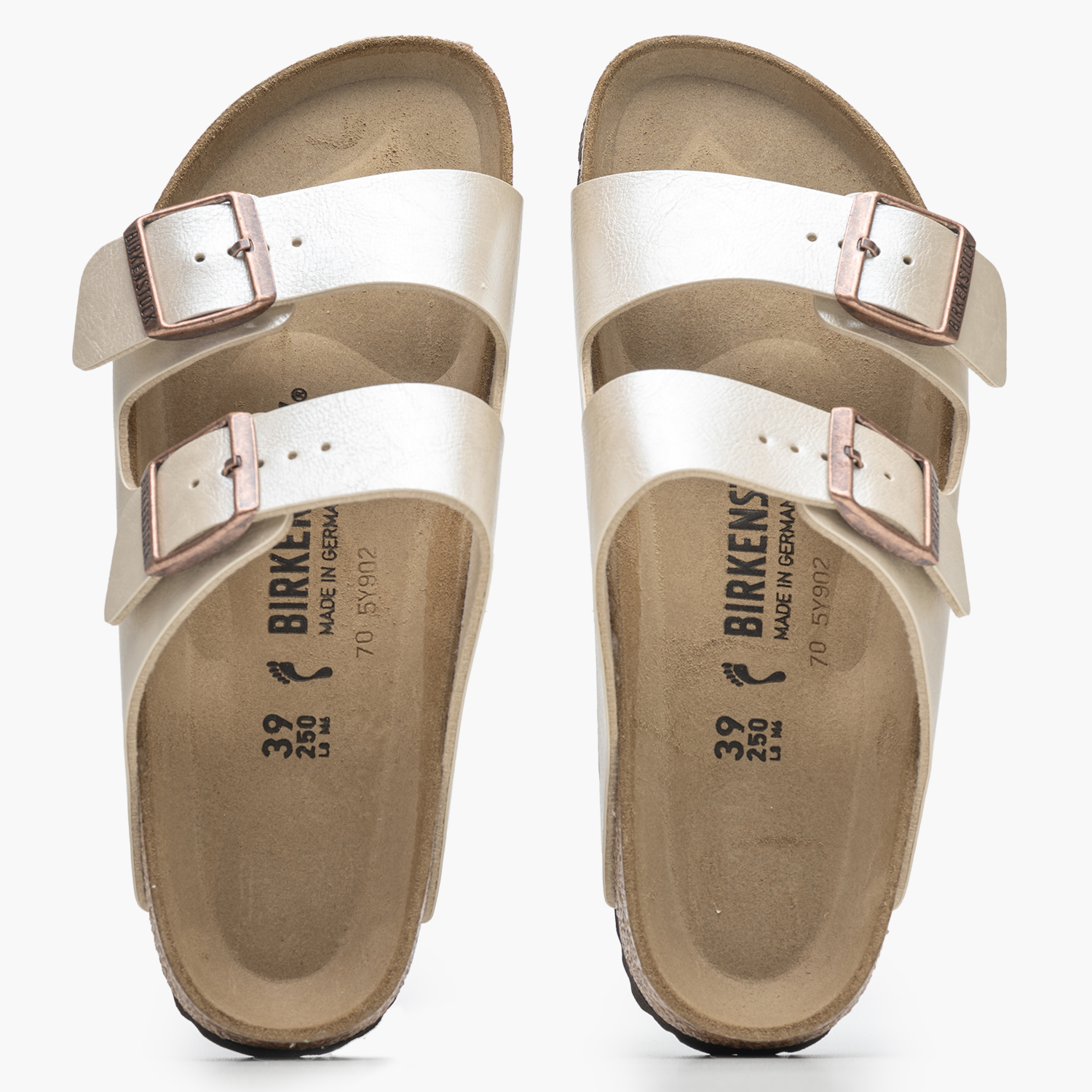 Γυναικεία Flats Arizona.Pearl Μπεζ ECOleather Birkenstock