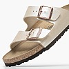 Women Flats Arizona.Pearl Beige ECOleather Birkenstock Women Flats Arizona.Pearl Beige ECOleather Birkenstock