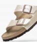 Γυναικεία Flats Arizona.Pearl Μπεζ ECOleather Birkenstock Γυναικεία Flats Arizona.Pearl Μπεζ ECOleather Birkenstock