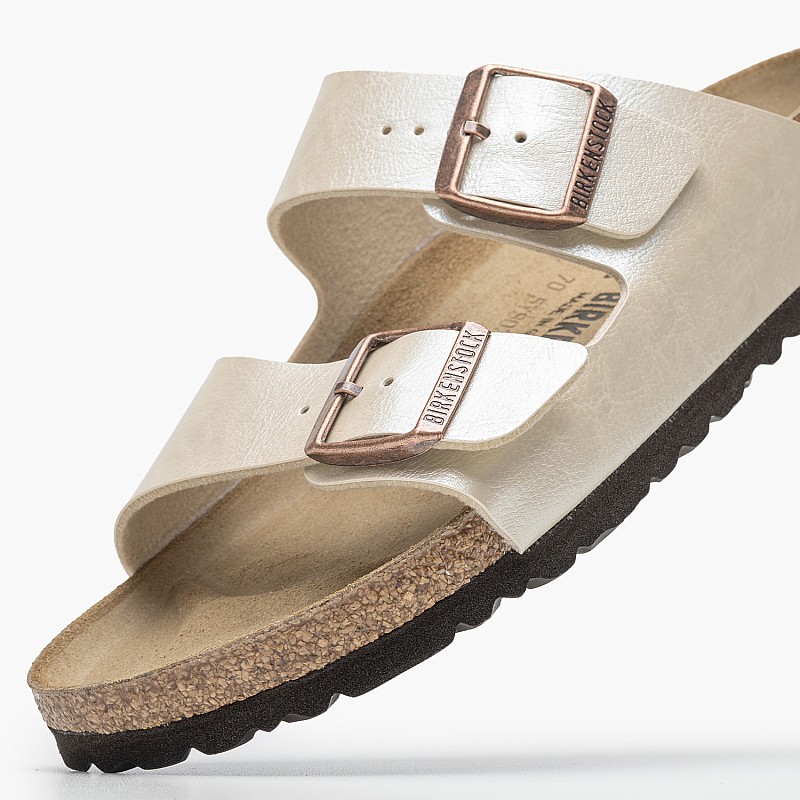 Γυναικεία Flats Arizona.Pearl Μπεζ ECOleather Birkenstock