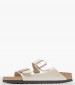 Γυναικεία Flats Arizona.Pearl Μπεζ ECOleather Birkenstock Γυναικεία Flats Arizona.Pearl Μπεζ ECOleather Birkenstock