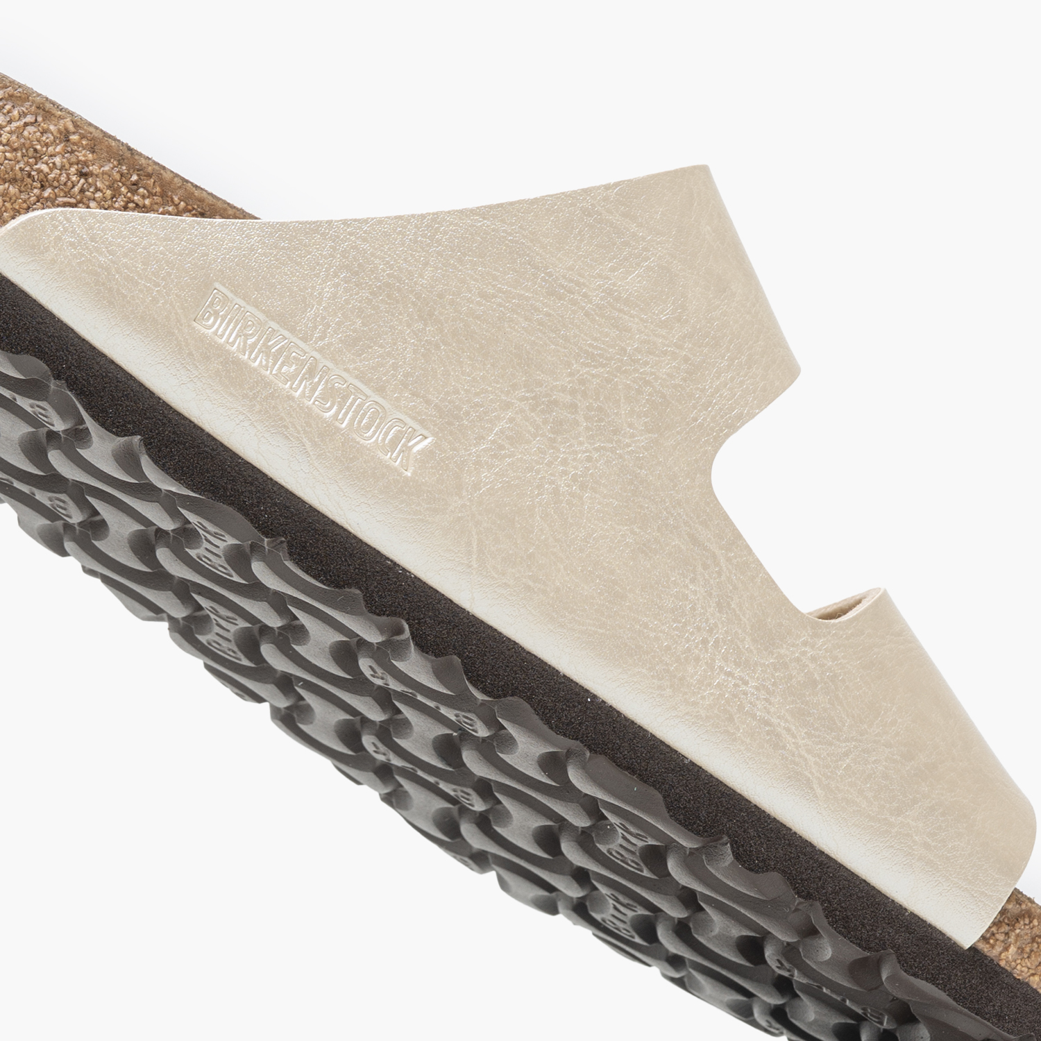 Women Flats Arizona.Pearl Beige ECOleather Birkenstock Women Flats Arizona.Pearl Beige ECOleather Birkenstock