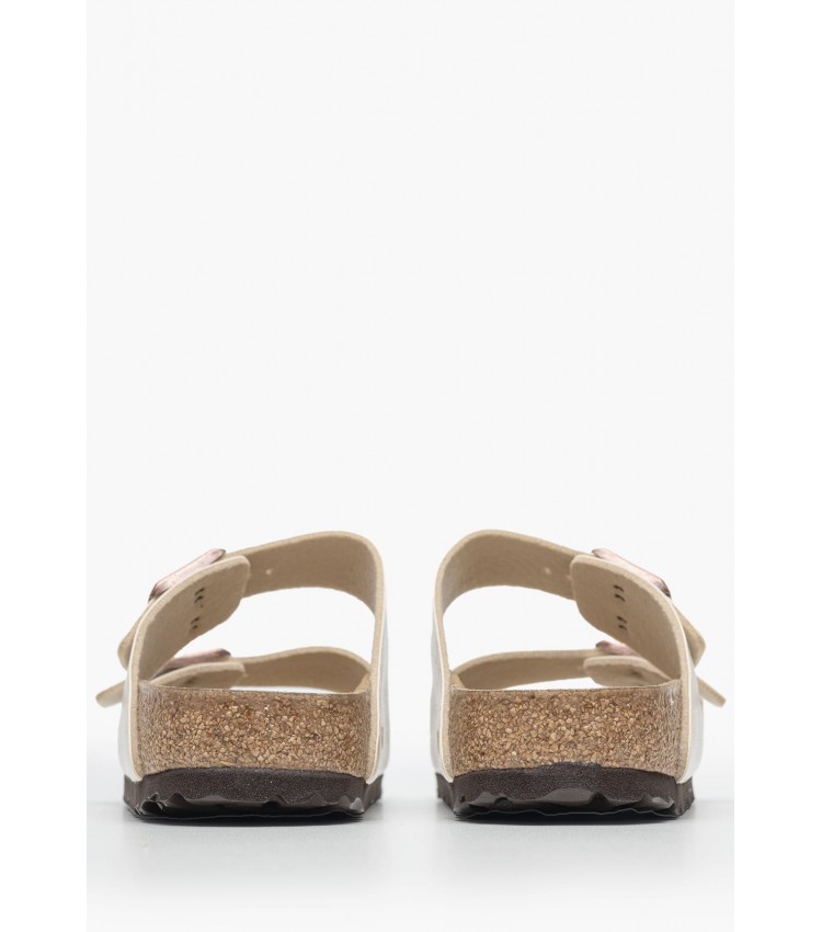 Γυναικεία Flats Arizona.Pearl Μπεζ ECOleather Birkenstock Γυναικεία Flats Arizona.Pearl Μπεζ ECOleather Birkenstock