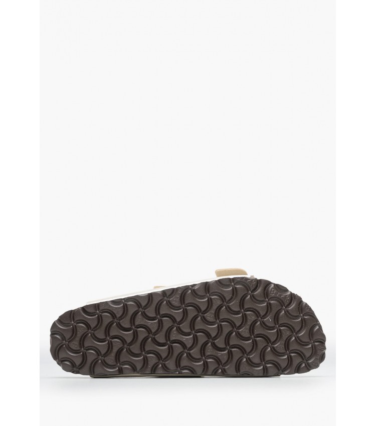 Γυναικεία Flats Arizona.Pearl Μπεζ ECOleather Birkenstock Γυναικεία Flats Arizona.Pearl Μπεζ ECOleather Birkenstock