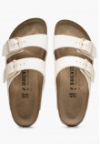 Γυναικεία Flats Arizona.Shell Μπεζ ECOleather Birkenstock