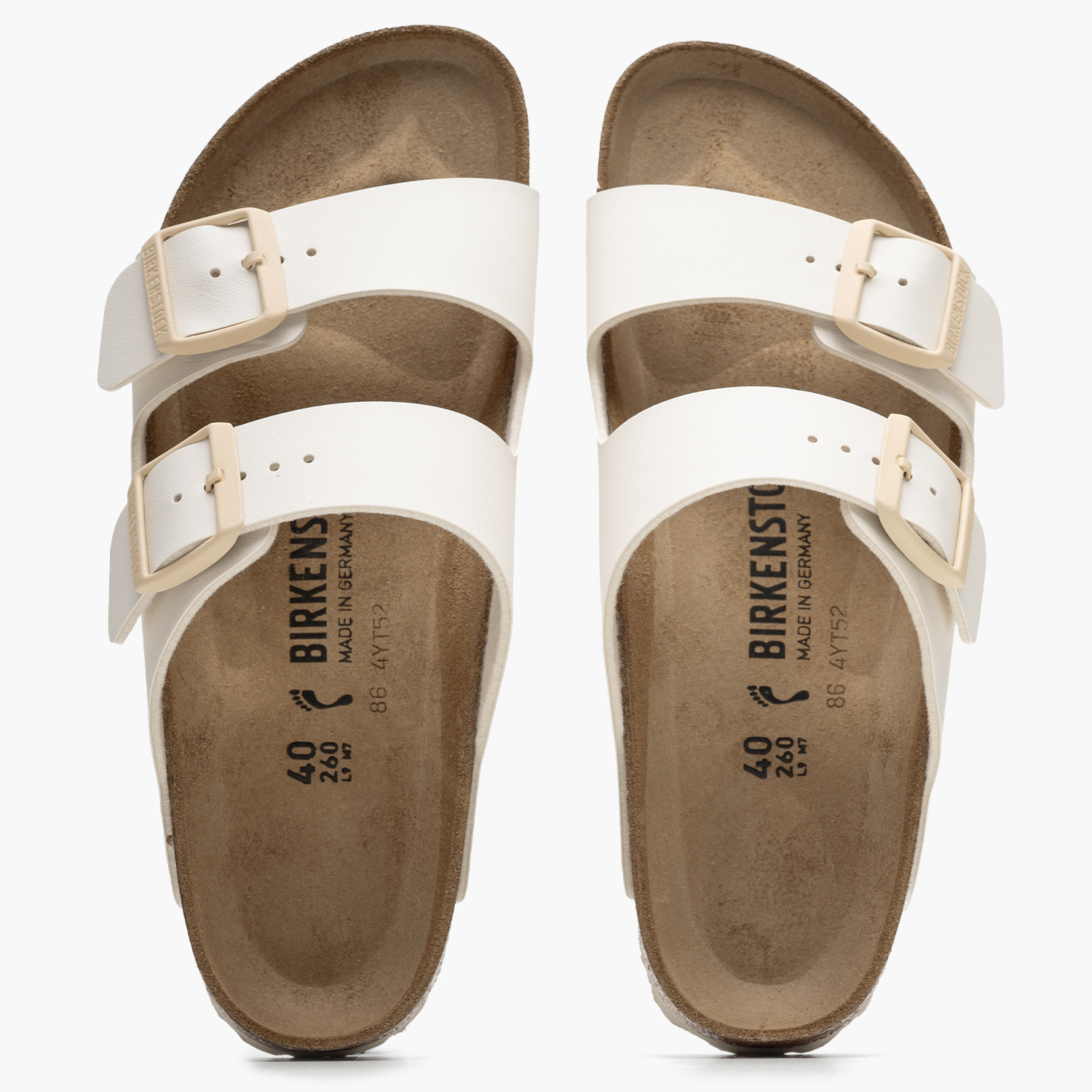 Γυναικεία Flats Arizona.Shell Μπεζ ECOleather Birkenstock