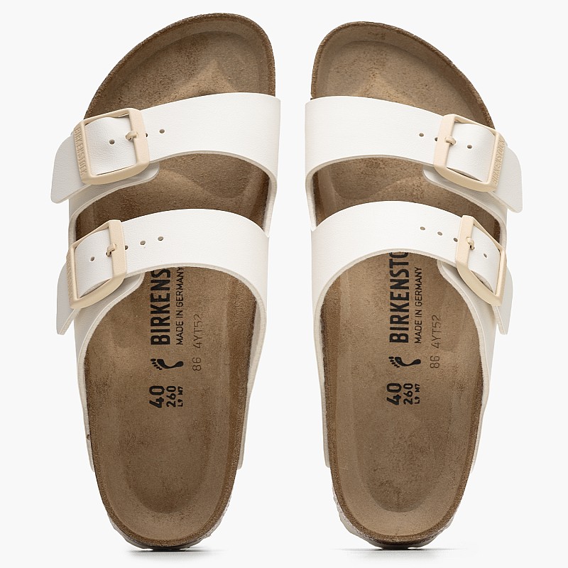 Γυναικεία Flats Arizona.Shell Μπεζ ECOleather Birkenstock