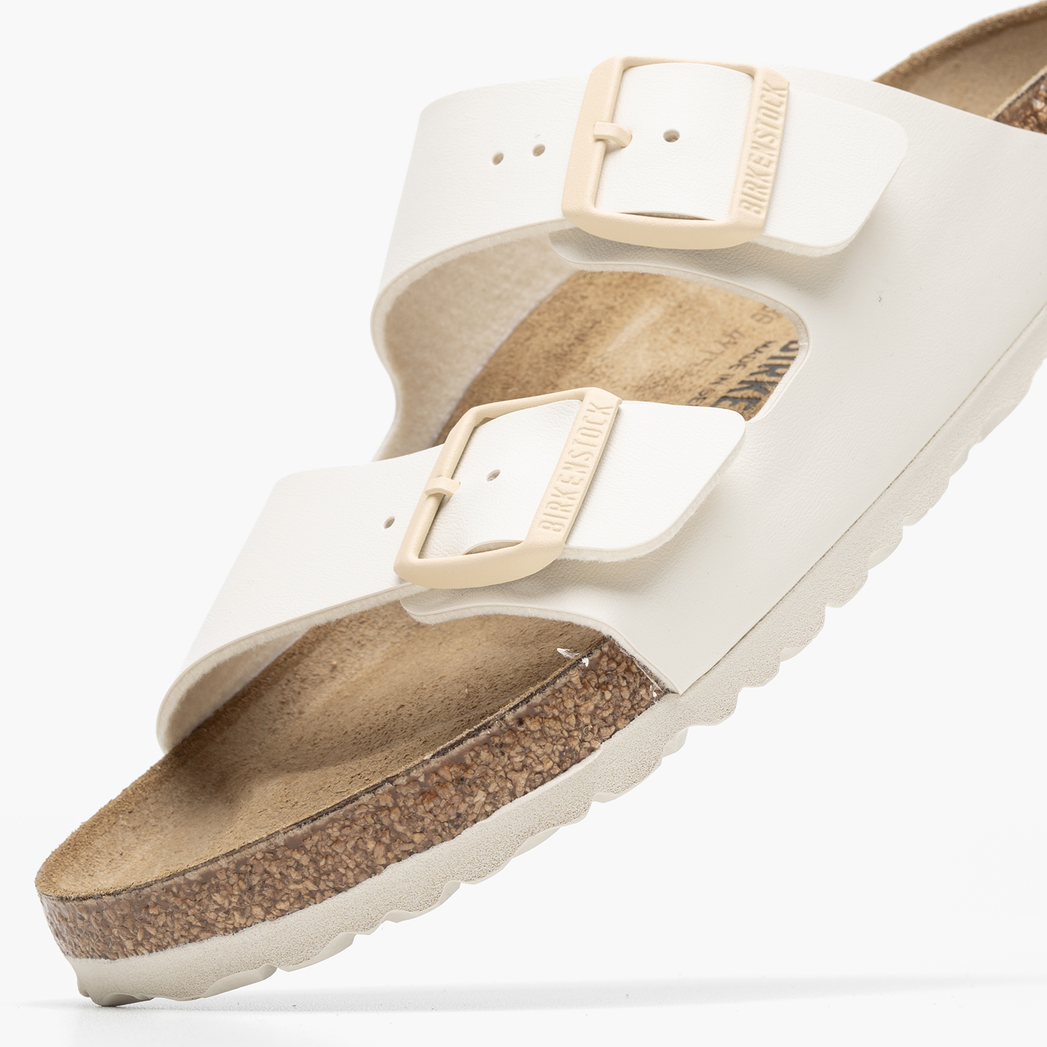 Γυναικεία Flats Arizona.Shell Μπεζ ECOleather Birkenstock