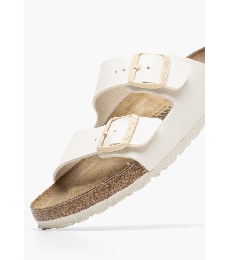 Γυναικεία Flats Arizona.Shell Μπεζ ECOleather Birkenstock Γυναικεία Flats Arizona.Shell Μπεζ ECOleather Birkenstock