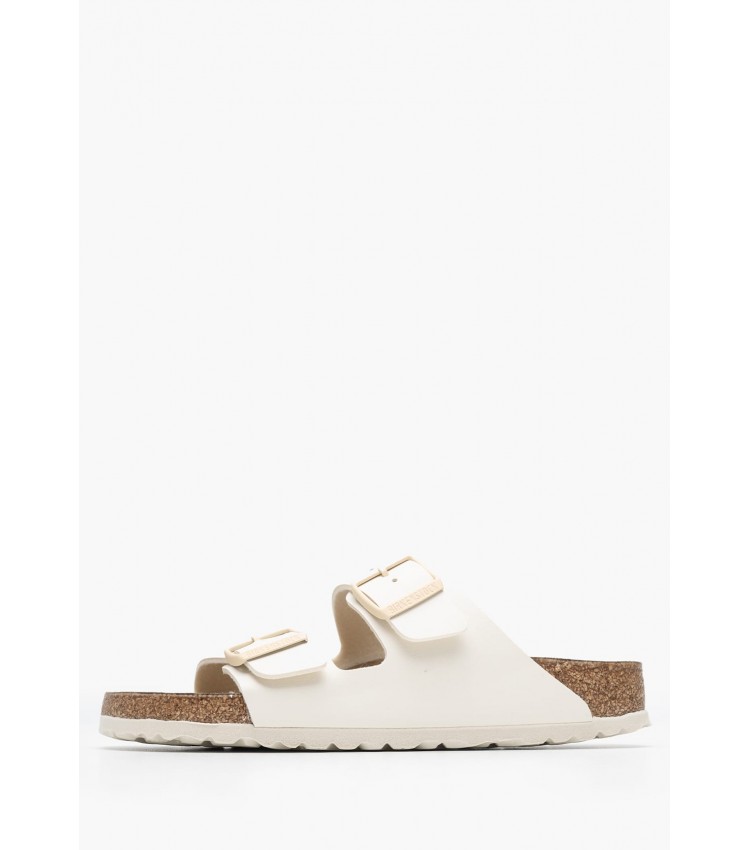 Γυναικεία Flats Arizona.Shell Μπεζ ECOleather Birkenstock Γυναικεία Flats Arizona.Shell Μπεζ ECOleather Birkenstock