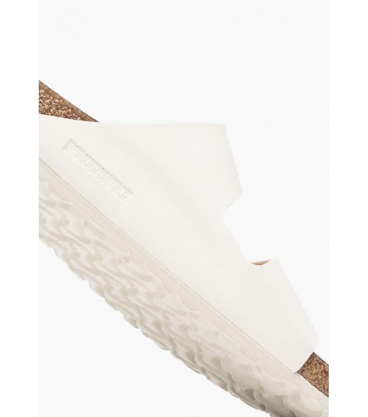 Γυναικεία Flats Arizona.Shell Μπεζ ECOleather Birkenstock Γυναικεία Flats Arizona.Shell Μπεζ ECOleather Birkenstock