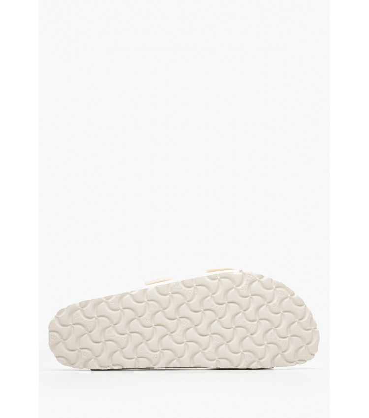 Γυναικεία Flats Arizona.Shell Μπεζ ECOleather Birkenstock Γυναικεία Flats Arizona.Shell Μπεζ ECOleather Birkenstock