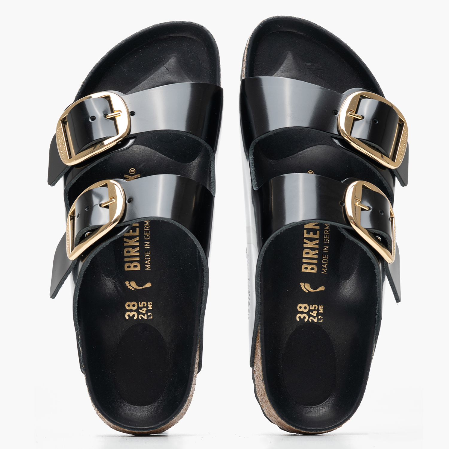 Γυναικεία Flats Arizona.Shine Μαύρο Δέρμα Birkenstock