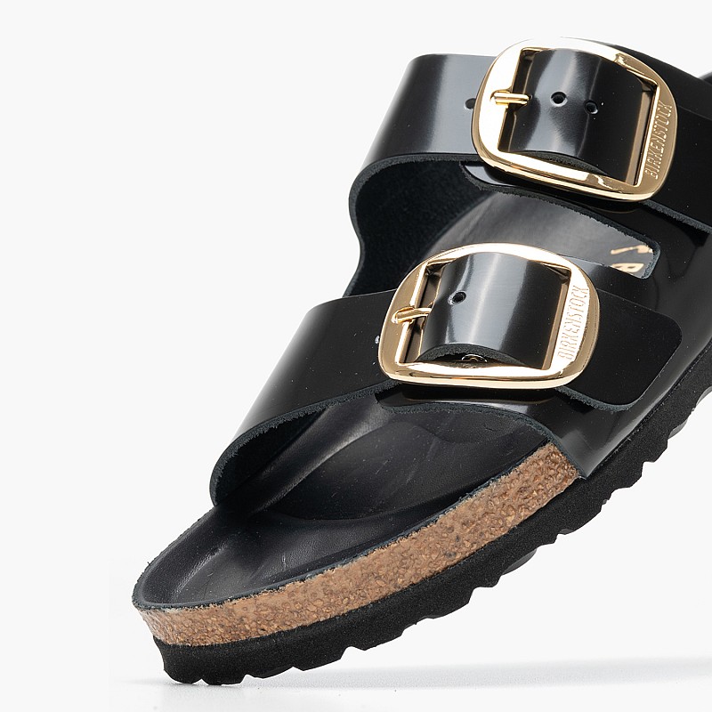 Γυναικεία Flats Arizona.Shine Μαύρο Δέρμα Birkenstock