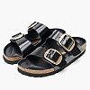 Γυναικεία Flats Arizona.Shine Μαύρο Δέρμα Birkenstock Γυναικεία Flats Arizona.Shine Μαύρο Δέρμα Birkenstock