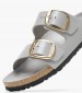 Γυναικεία Flats Arizona.Stoc Γκρι Δέρμα Birkenstock Γυναικεία Flats Arizona.Stoc Γκρι Δέρμα Birkenstock