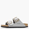 Γυναικεία Flats Arizona.Stoc Γκρι Δέρμα Birkenstock Γυναικεία Flats Arizona.Stoc Γκρι Δέρμα Birkenstock
