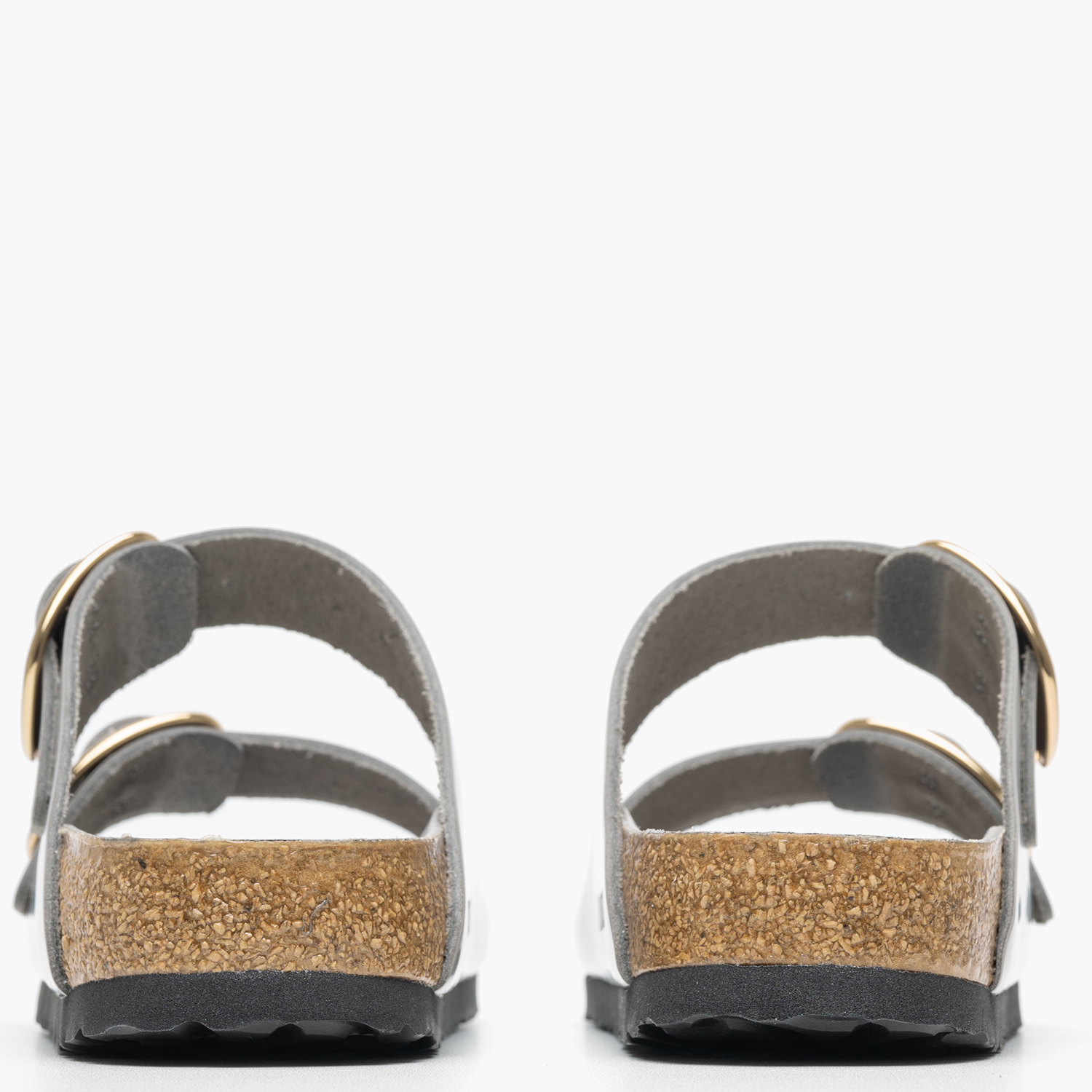 Γυναικεία Flats Arizona.Stoc Γκρι Δέρμα Birkenstock Γυναικεία Flats Arizona.Stoc Γκρι Δέρμα Birkenstock