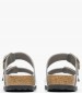 Γυναικεία Flats Arizona.Stoc Γκρι Δέρμα Birkenstock Γυναικεία Flats Arizona.Stoc Γκρι Δέρμα Birkenstock
