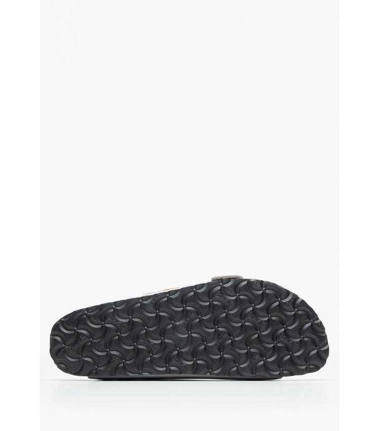 Γυναικεία Flats Arizona.Stoc Γκρι Δέρμα Birkenstock Γυναικεία Flats Arizona.Stoc Γκρι Δέρμα Birkenstock