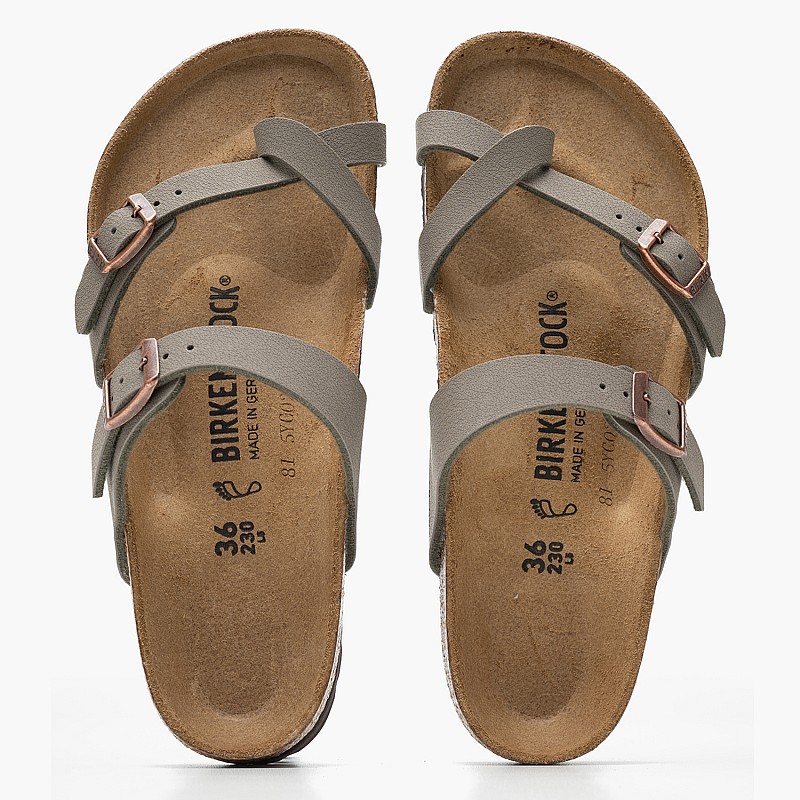 Women Flats Bfbc.Mayari Grey ECOleather Birkenstock