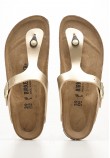 Γυναικεία Flats Classic.Gizeh Χρυσό ECOleather Birkenstock