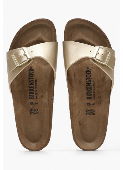Γυναικεία Flats Classic.Madrid Χρυσό ECOleather Birkenstock