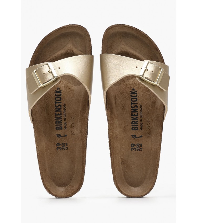 Γυναικεία Flats Classic.Madrid Χρυσό ECOleather Birkenstock Γυναικεία Flats Classic.Madrid Χρυσό ECOleather Birkenstock