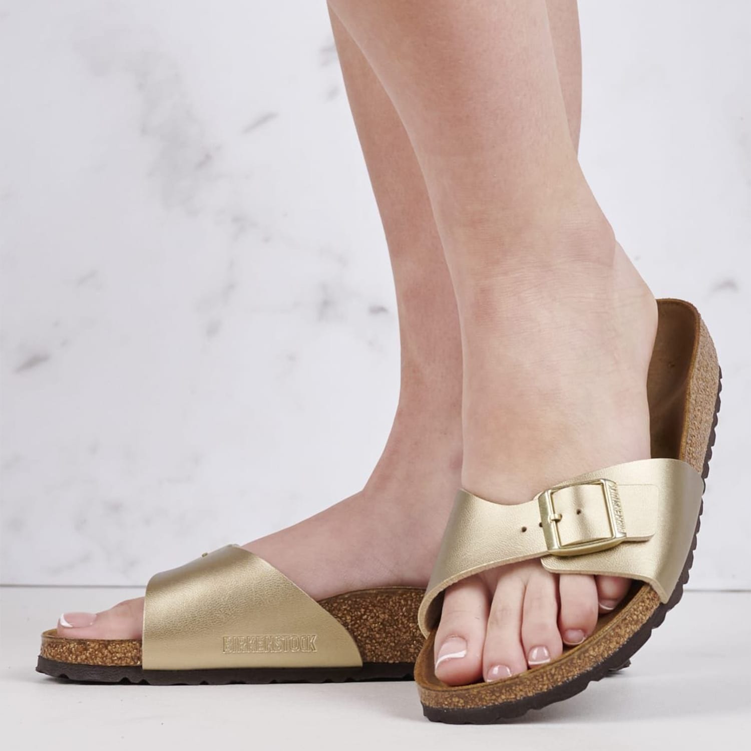 Γυναικεία Flats Classic.Madrid Χρυσό ECOleather Birkenstock