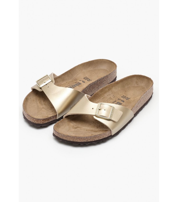 Γυναικεία Flats Classic.Madrid Χρυσό ECOleather Birkenstock Γυναικεία Flats Classic.Madrid Χρυσό ECOleather Birkenstock
