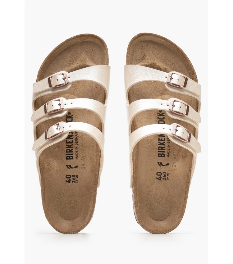 Γυναικεία Flats Florida.Grace Μπεζ ECOleather Birkenstock Γυναικεία Flats Florida.Grace Μπεζ ECOleather Birkenstock