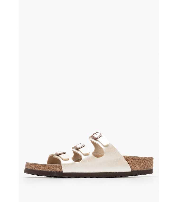 Γυναικεία Flats Florida.Grace Μπεζ ECOleather Birkenstock Γυναικεία Flats Florida.Grace Μπεζ ECOleather Birkenstock