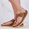 Γυναικεία Flats Gizeh.Bb.Hex Ταμπά Δέρμα Λαδερό Birkenstock Γυναικεία Flats Gizeh.Bb.Hex Ταμπά Δέρμα Λαδερό Birkenstock