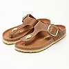 Γυναικεία Flats Gizeh.Bb.Hex Ταμπά Δέρμα Λαδερό Birkenstock Γυναικεία Flats Gizeh.Bb.Hex Ταμπά Δέρμα Λαδερό Birkenstock