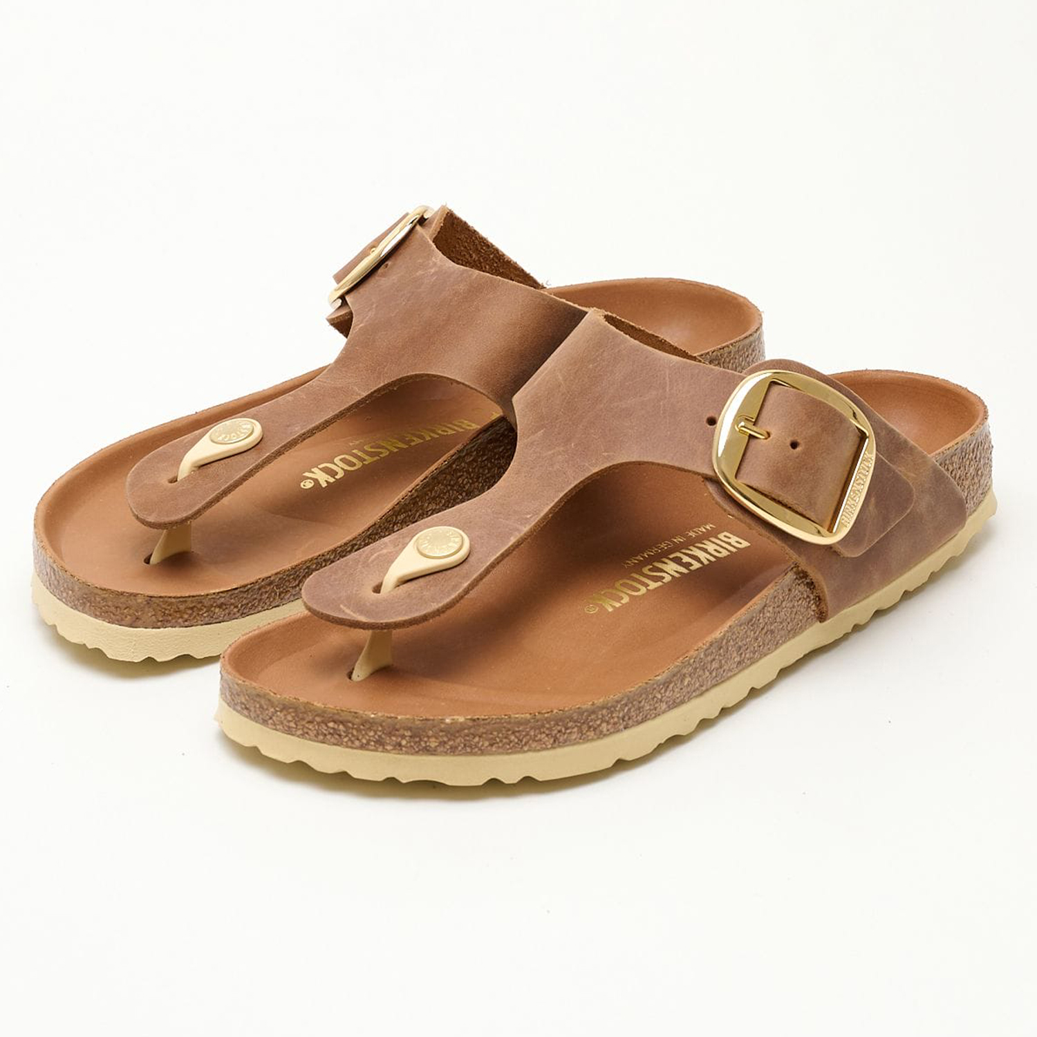 Γυναικεία Flats Gizeh.Bb.Hex Ταμπά Δέρμα Λαδερό Birkenstock Γυναικεία Flats Gizeh.Bb.Hex Ταμπά Δέρμα Λαδερό Birkenstock
